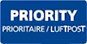 LUFTPOST EXPRESS EILZUSTELLUNG PRIORITY